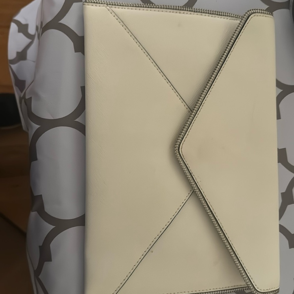 Rebecca Minkoff zip accent envelope clutch